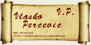 Vlaško Perčević vizit kartica